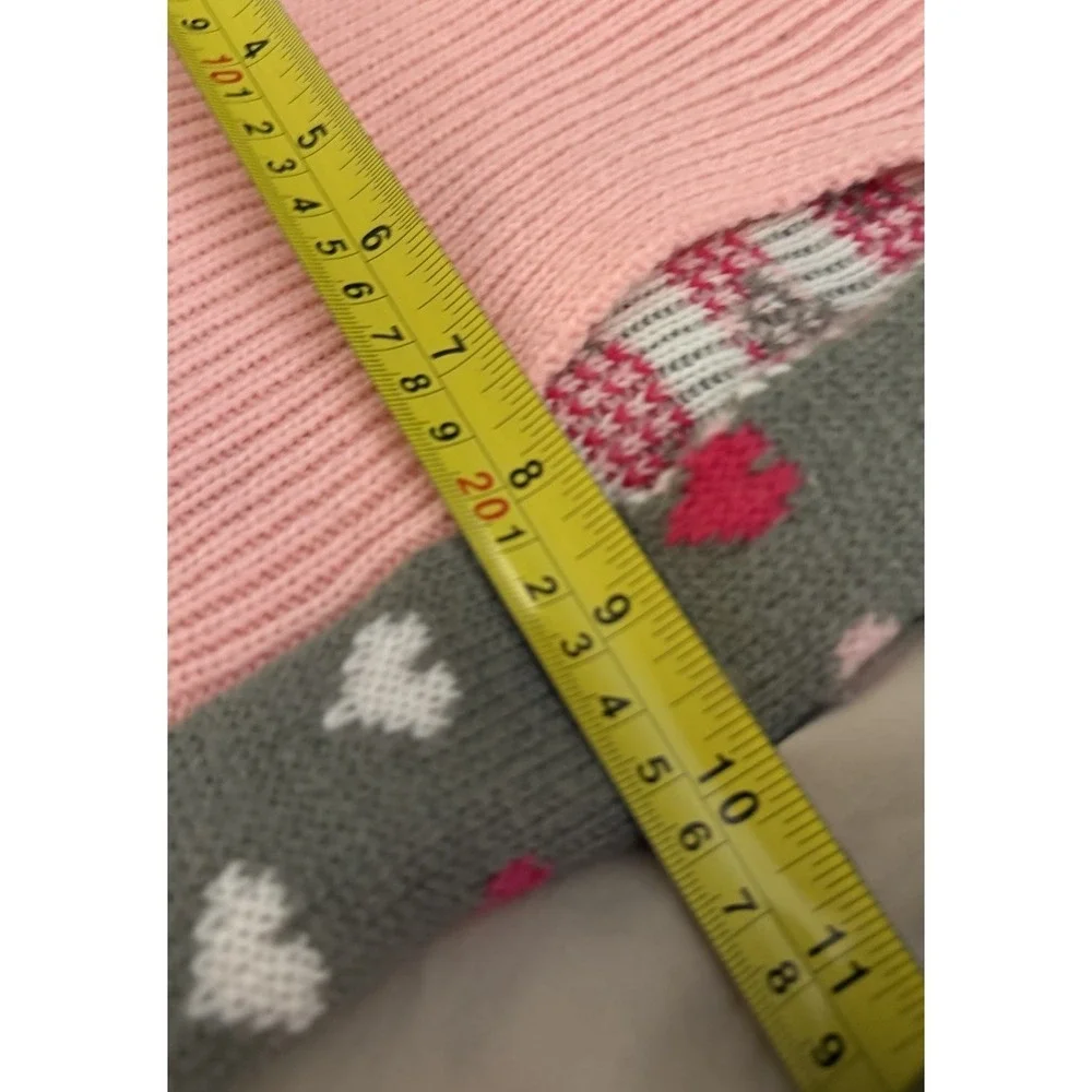 Dog Sweater  HEARTS  Pink  Dog Pet Medium Pretty In Pink Acrylic
